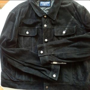 Suede leather jacket